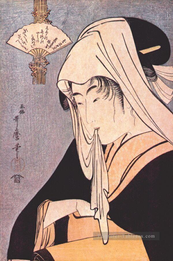 prostituée Kitagawa Utamaro ukiyo e Bijin GA Peintures à l'huile